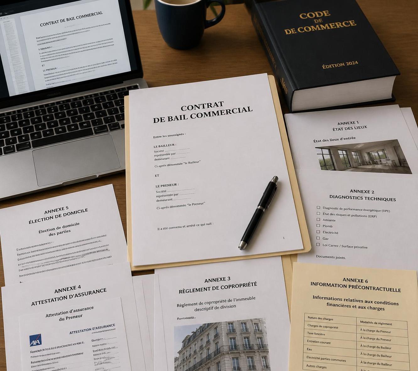 découvrez quelles annexes doivent impérativement être incluses dans un bail commercial pour éviter toute erreur et respecter la législation en vigueur.